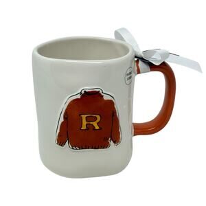 Rae Dunn Ron Weasley Mug Harry Potter Sweater R Orange Handle Magenta NWT